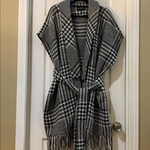 NWT Eloquii Houndstooth Blanket Coat Size 14/16
